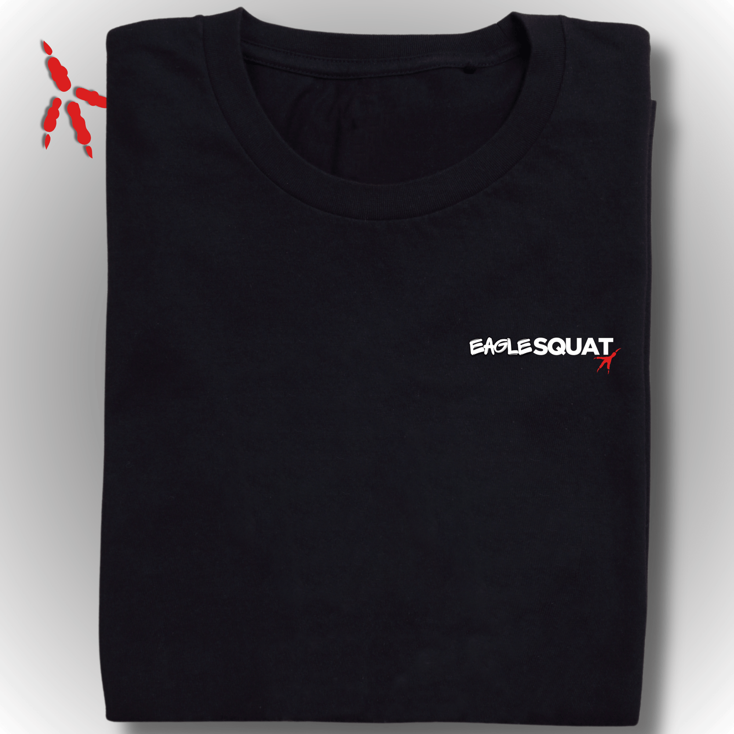 Eagle Squat Oversized Classic Tee – Savage Design for Bold Souls - Eagle Squat