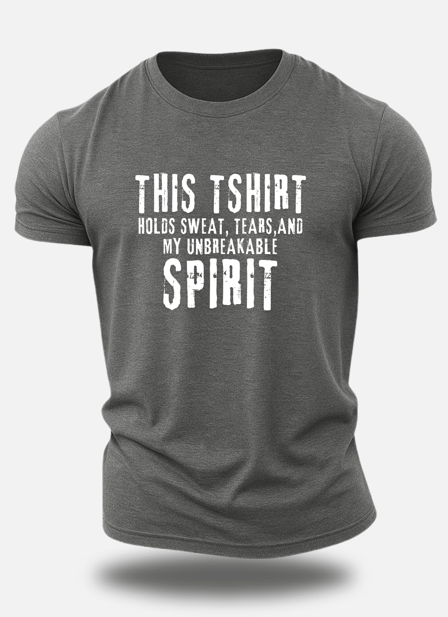 Unbreakable Spirit T-Shirt - Round Neck Half Sleeve Fitness Motivation T-shirt for Men - Eagle Squat