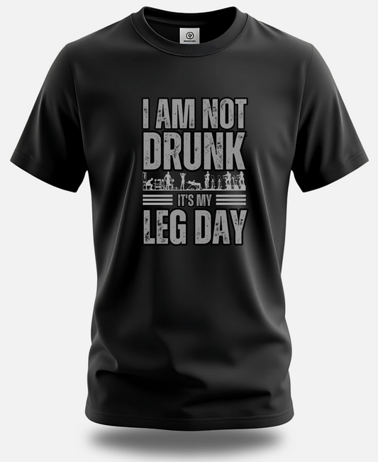 Fitness Enthusiastic Premium Active wear Cotton Tee - I Am Not Drunk – It's Just Leg Day