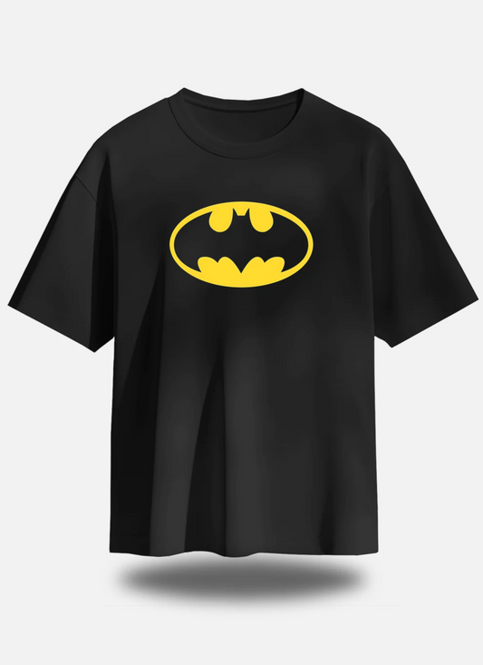 Eagle Squat - Oversized Gotham Wings Emblem T-Shirt