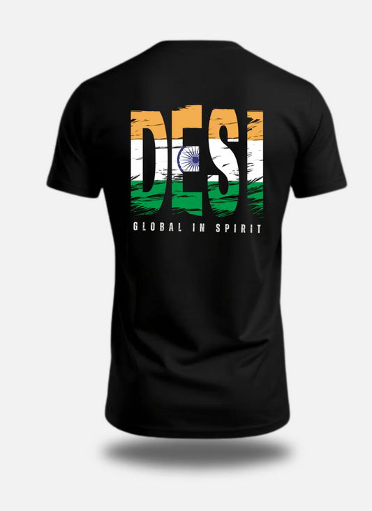 Desi Global in Spirit – Cultural Fusion T-Shirt by Eagle Squat