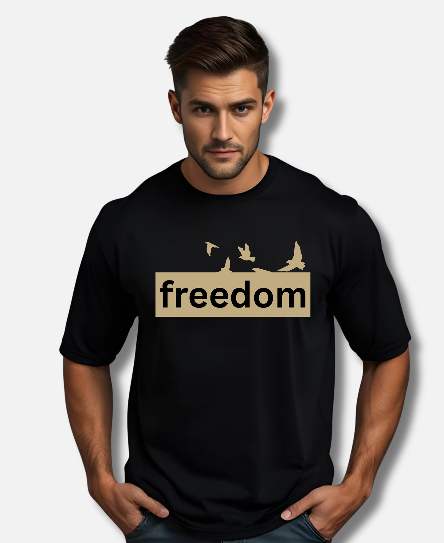 Eagle Squat - Freedom Vibe Oversized Tee