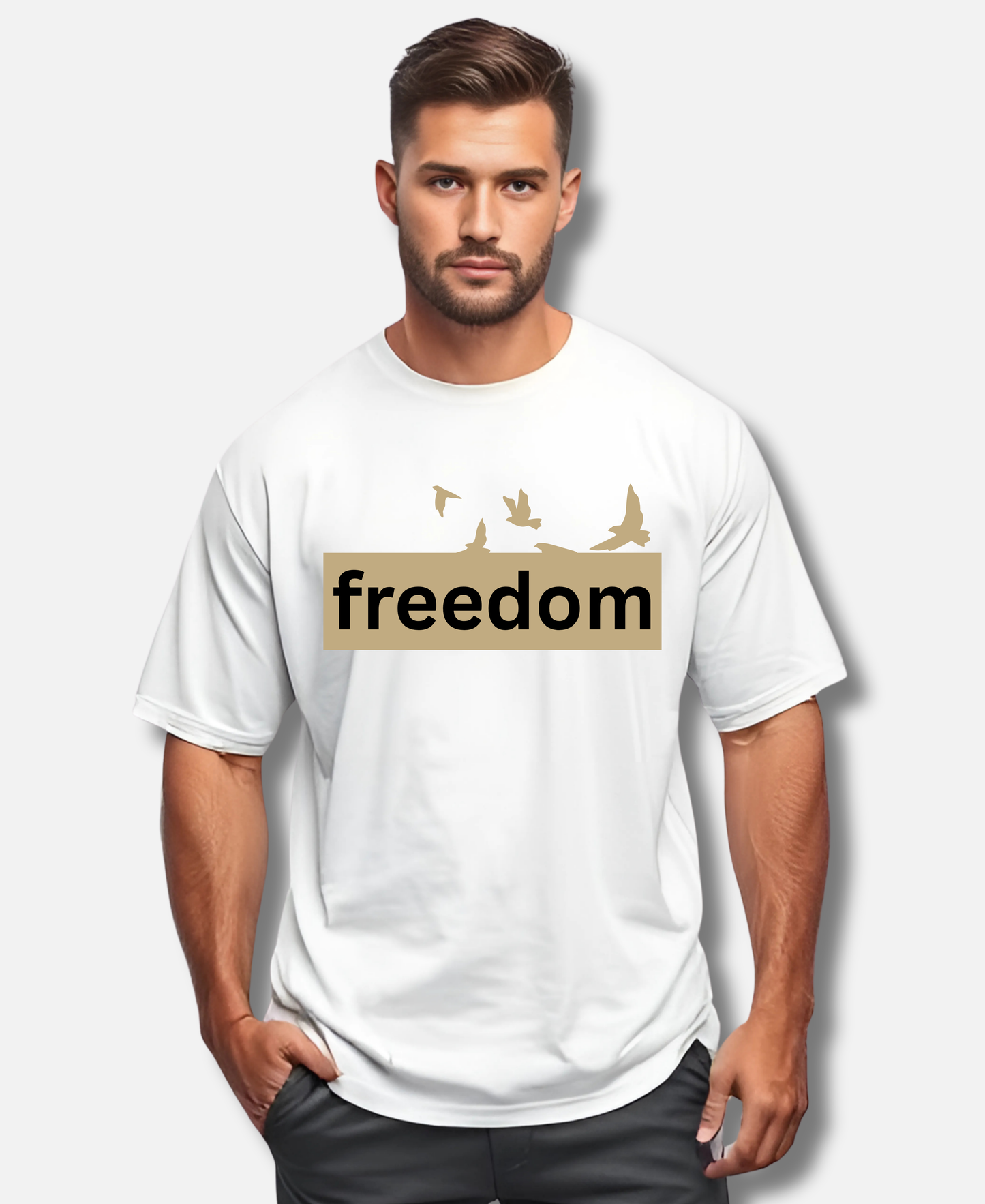 Eagle Squat - Freedom Vibe Oversized Tee