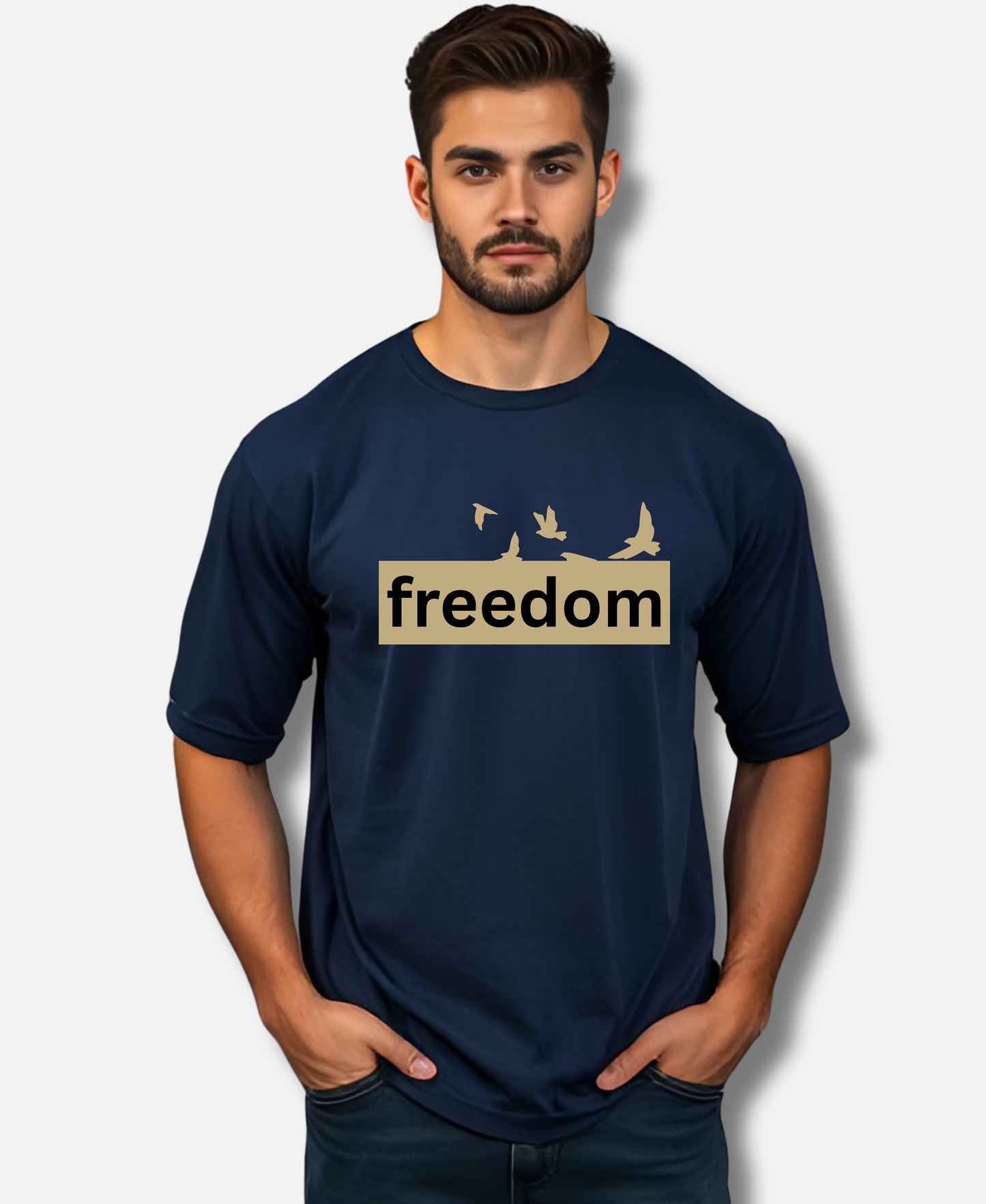 Eagle Squat - Freedom Vibe Oversized Tee