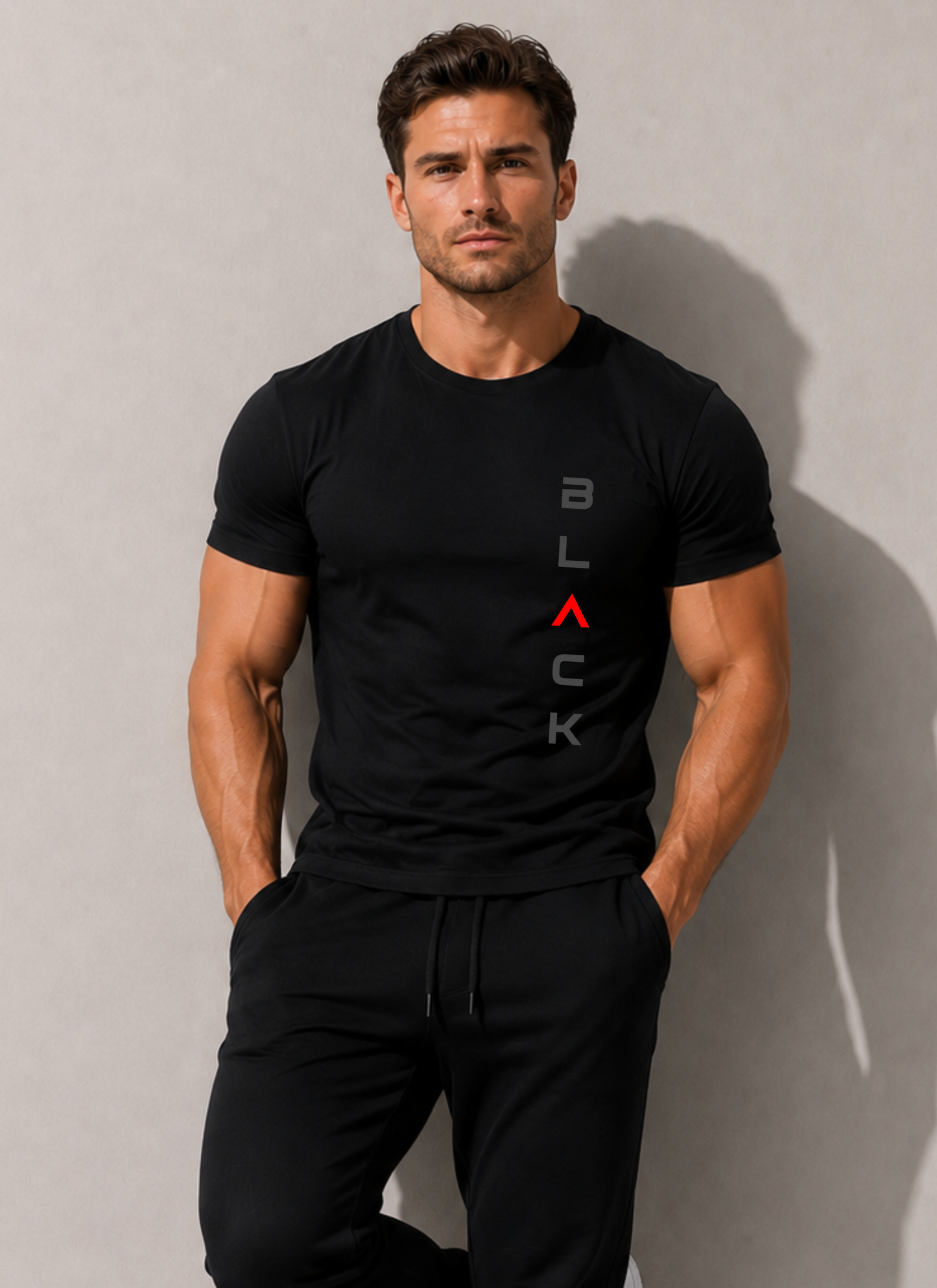 Unisex Black Stretch T-shirt