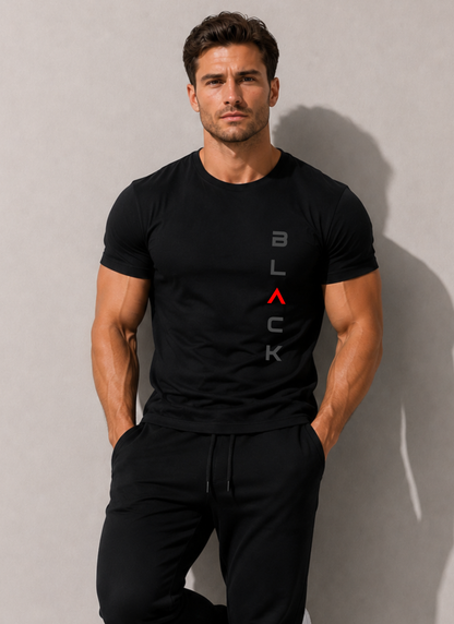 Unisex Black Stretch T-shirt