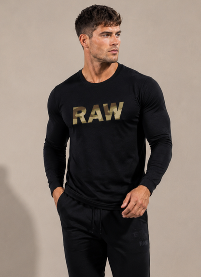 Men's Full Sleeve Raw T-Shirt