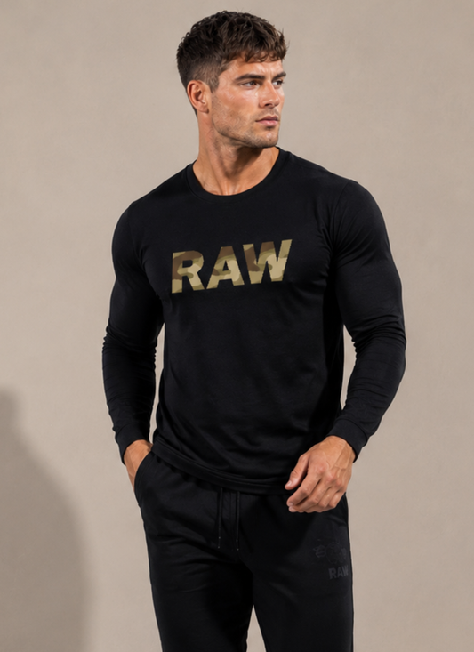 Men's Full Sleeve Raw T-Shirt