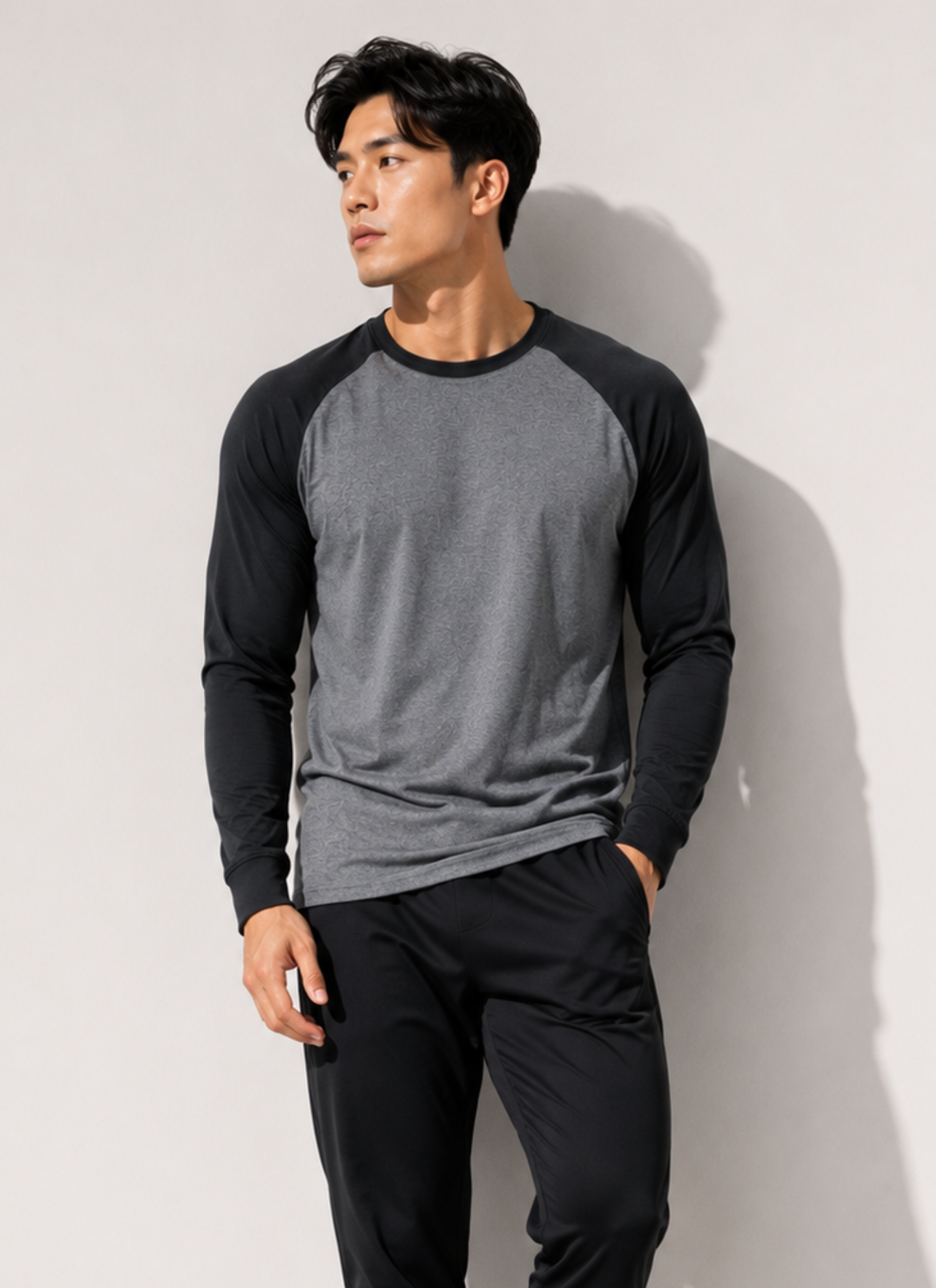 Eagle Squat Raglan Tee – Premium Fabric, Ultimate Comfort