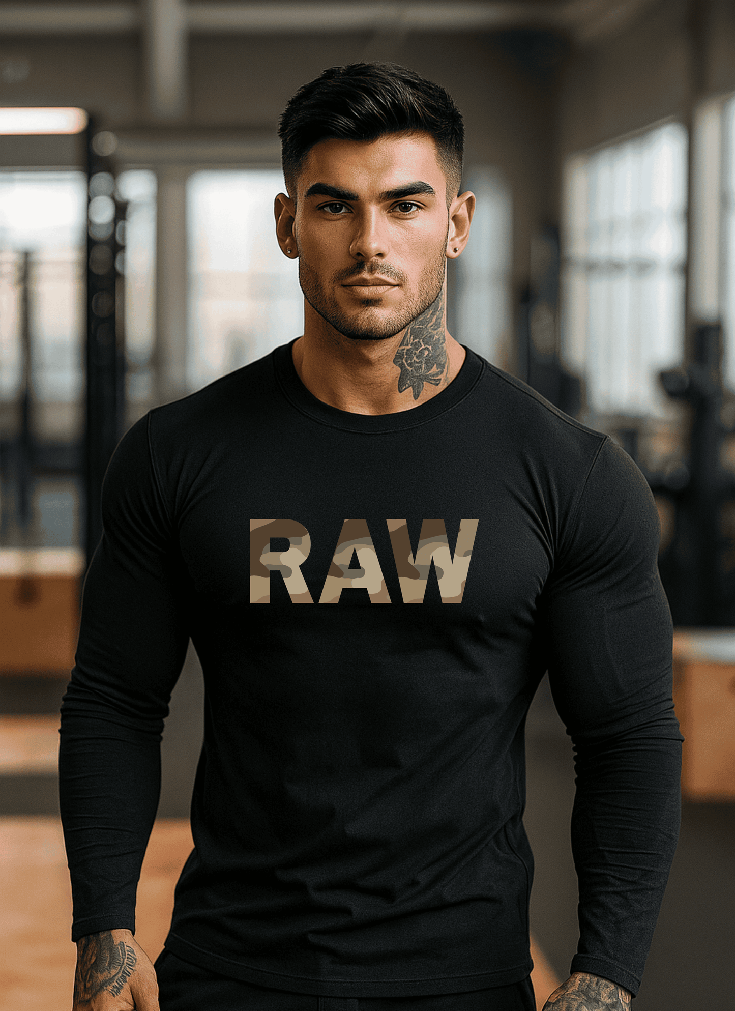 Men's Full Sleeve Raw T-Shirt