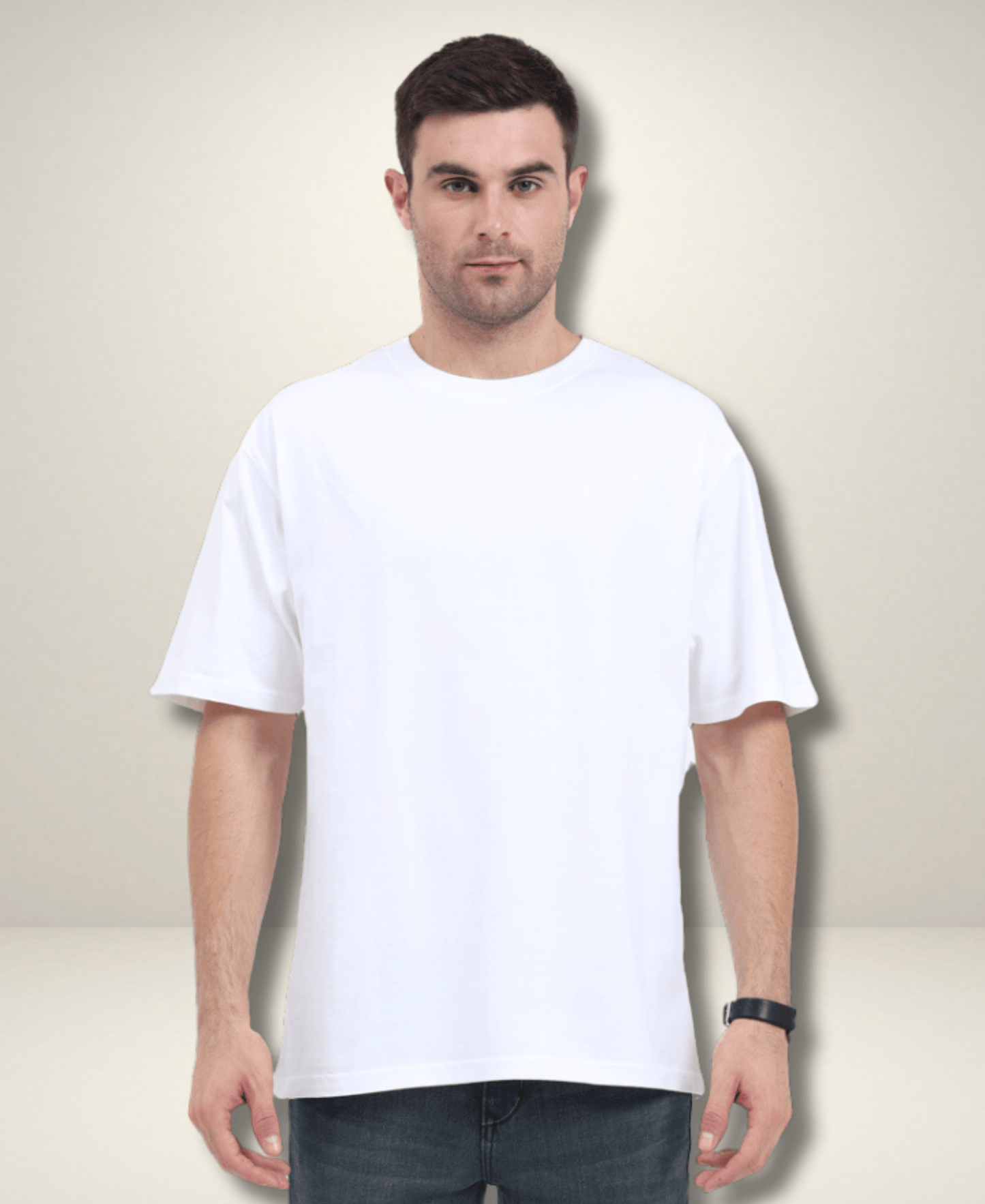 Unisex Premium Cotton Oversized T-Shirt – Grey, White & Black | Eagle Squat