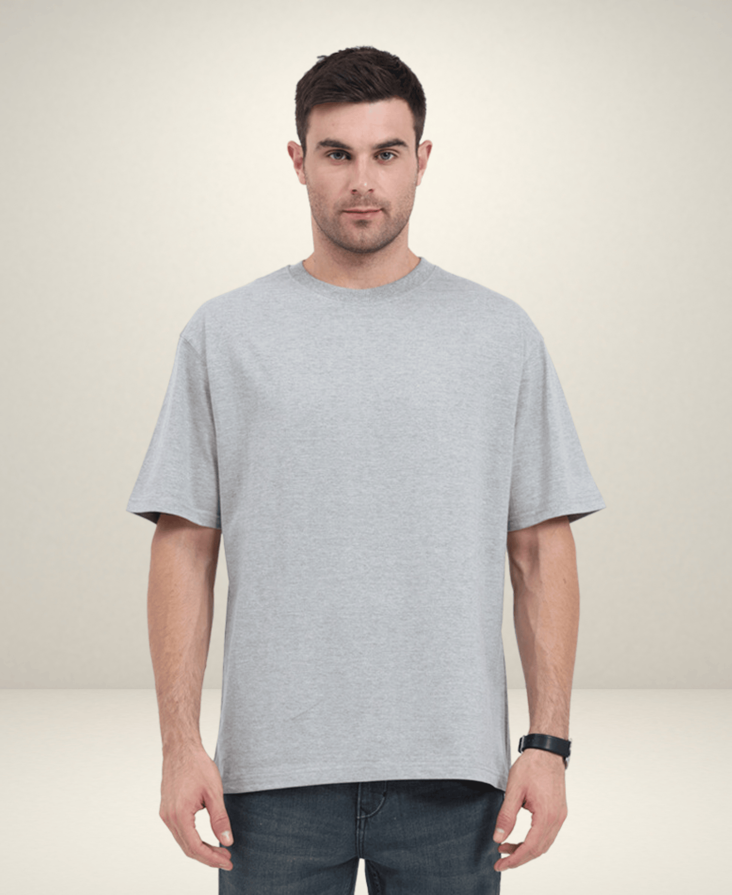 Unisex Premium Cotton Oversized T-Shirt – Grey, White & Black | Eagle Squat