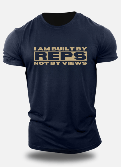Built By Reps - Pure Cotton Gym Vibe tee - Eagle Squat