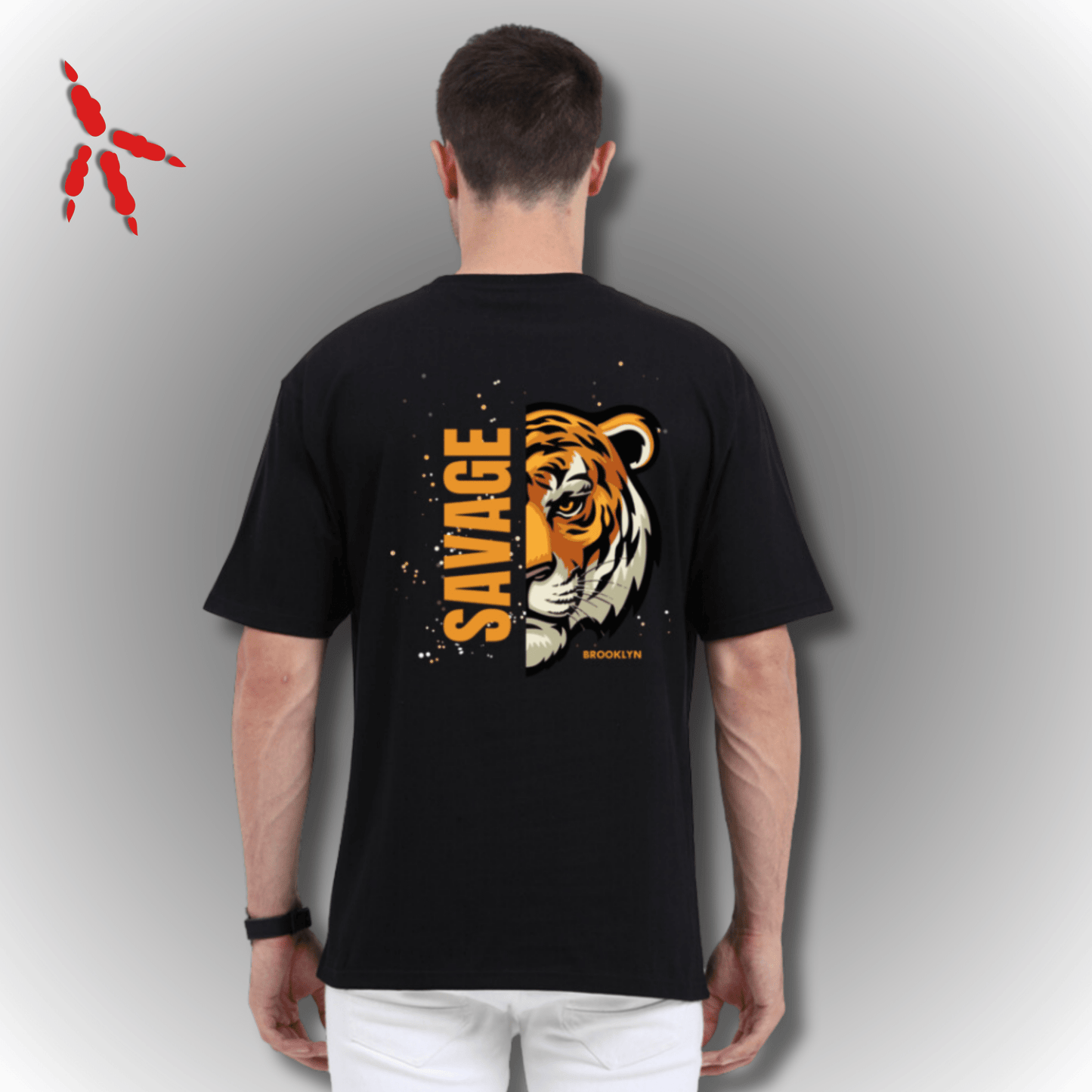 Eagle Squat Oversized Classic Tee – Savage Design for Bold Souls - Eagle Squat