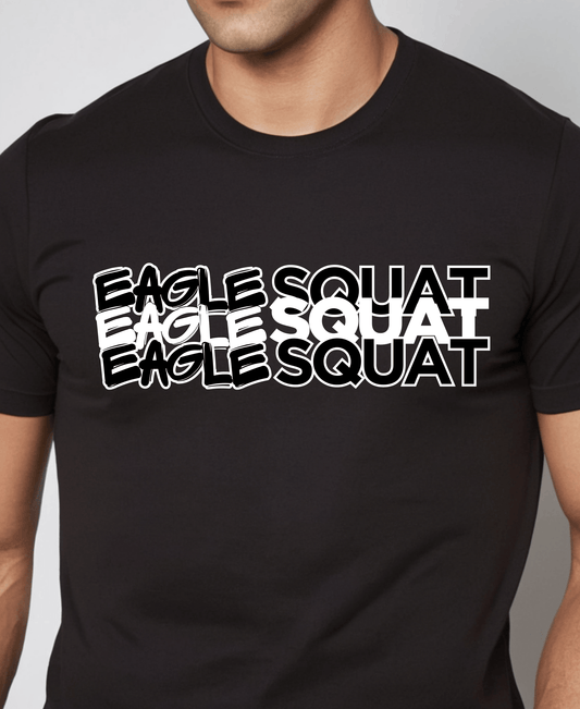 Eagle Squat Oversized Tee – Savage Style Redefined - Eagle Squat