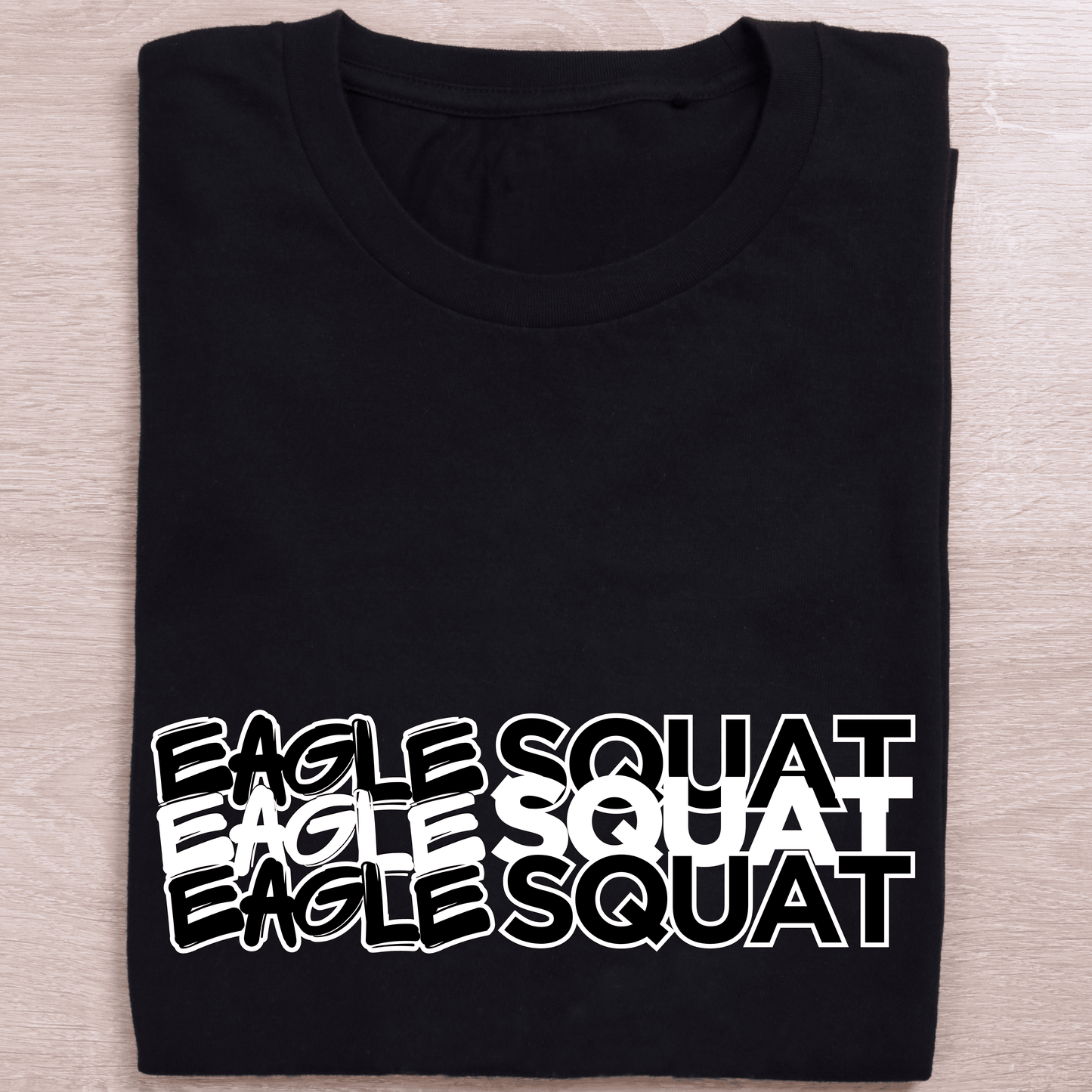 Eagle Squat Oversized Tee – Savage Style Redefined - Eagle Squat