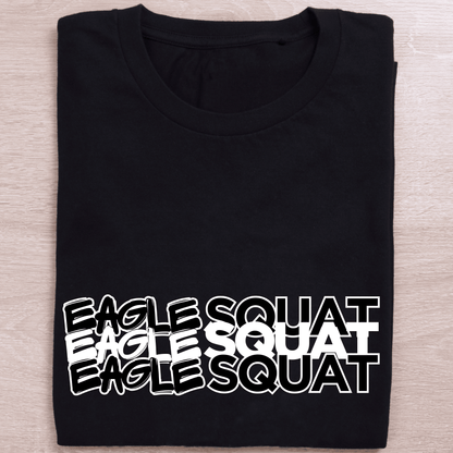 Eagle Squat Oversized Tee – Savage Style Redefined - Eagle Squat