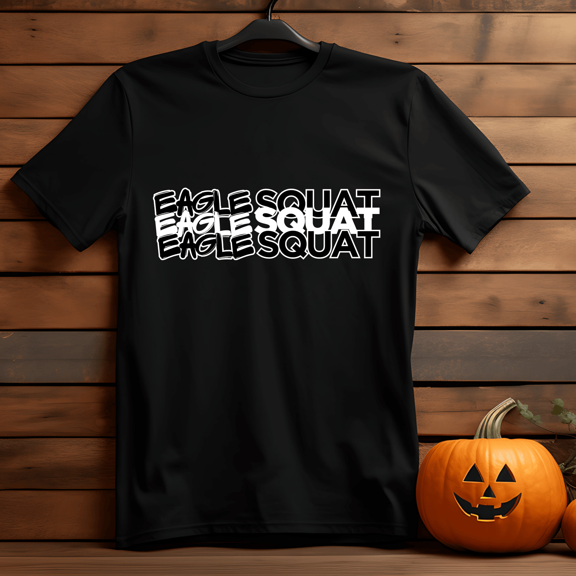 Eagle Squat Oversized Tee – Savage Style Redefined - Eagle Squat