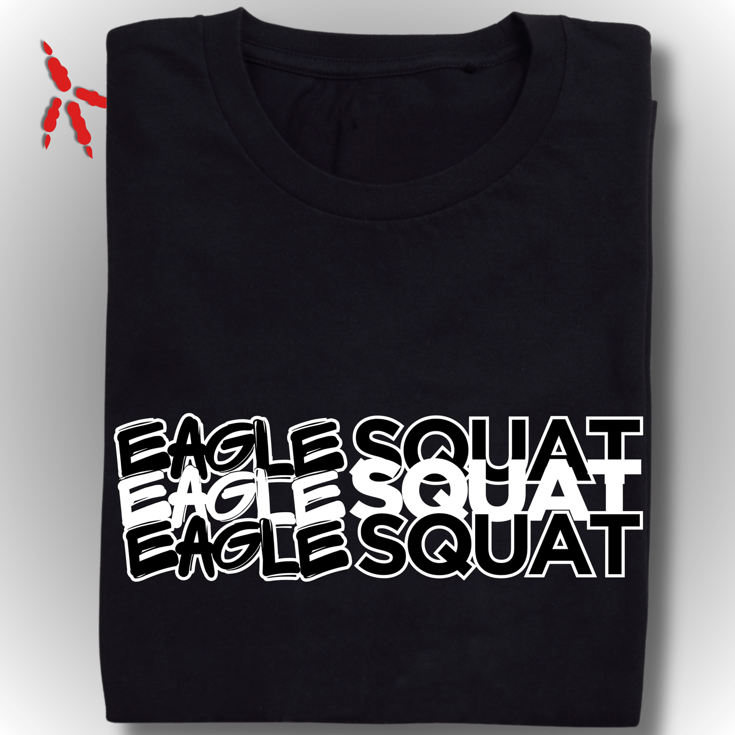 Eagle Squat Oversized Tee – Savage Style Redefined - Eagle Squat