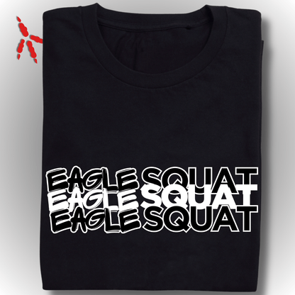 Eagle Squat Oversized Tee – Savage Style Redefined - Eagle Squat