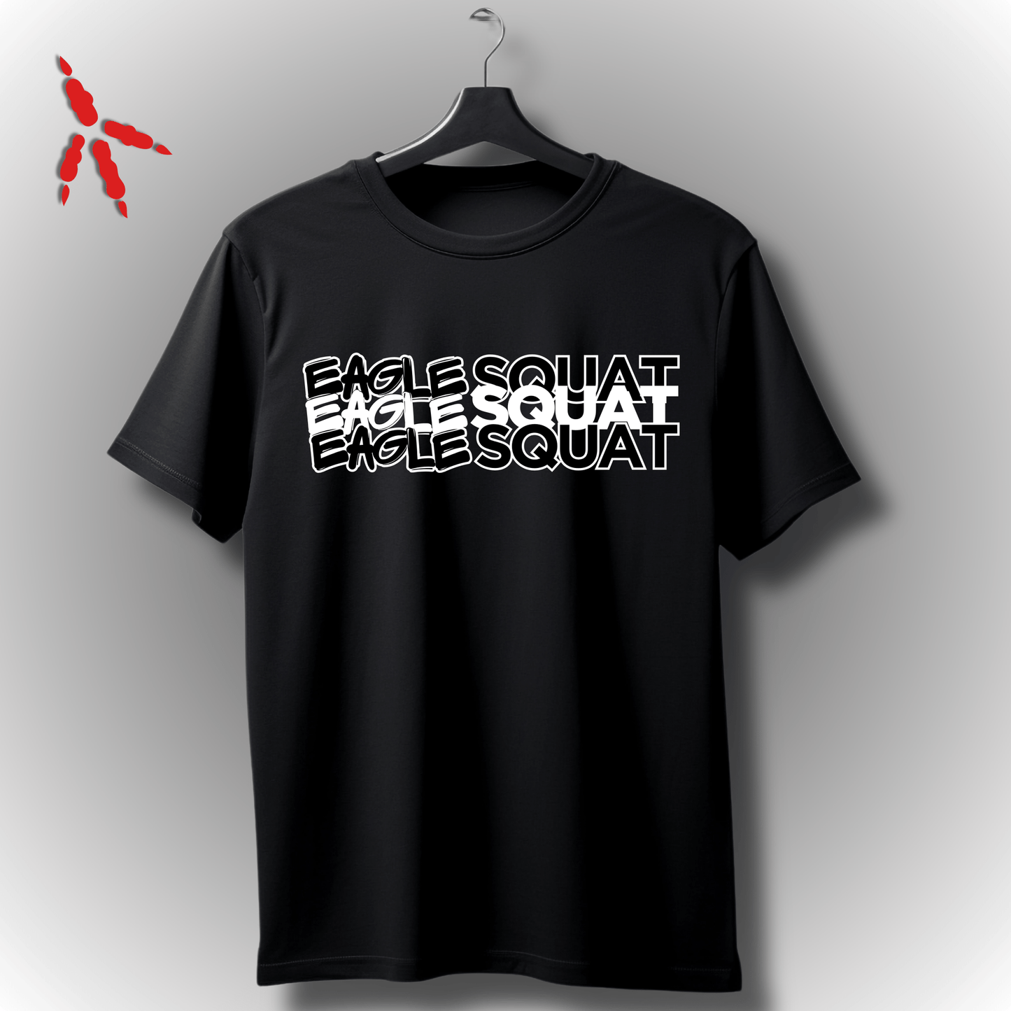 Eagle Squat Oversized Tee – Savage Style Redefined - Eagle Squat