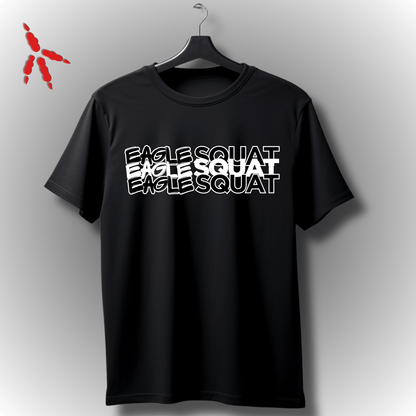 Eagle Squat Oversized Tee – Savage Style Redefined - Eagle Squat