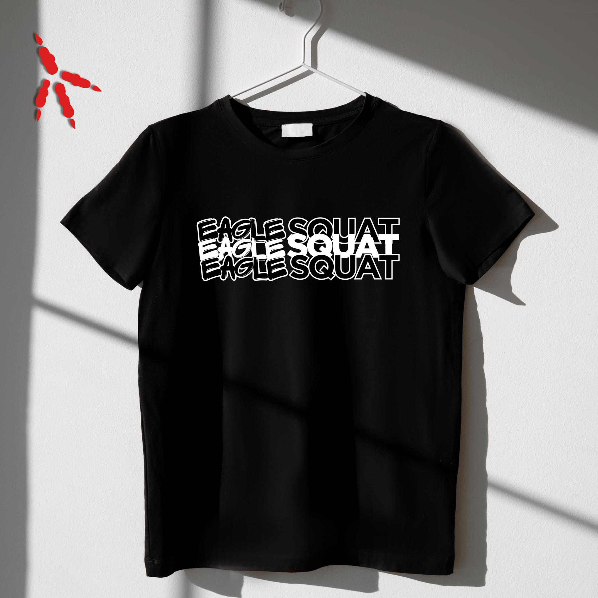 Eagle Squat Oversized Tee – Savage Style Redefined - Eagle Squat