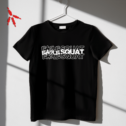 Eagle Squat Oversized Tee – Savage Style Redefined - Eagle Squat