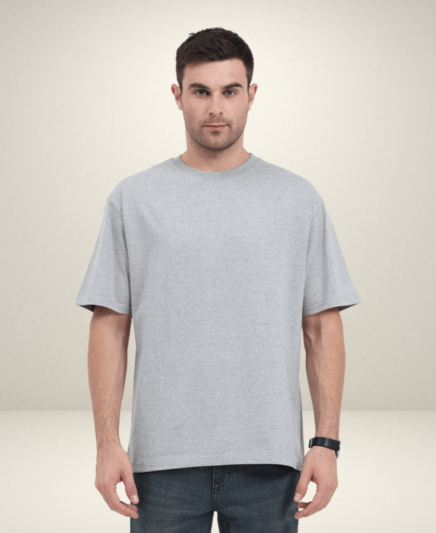 Eagle Squat Unisex Oversized Premium Cotton Grey T-Shirt - Eagle Squat