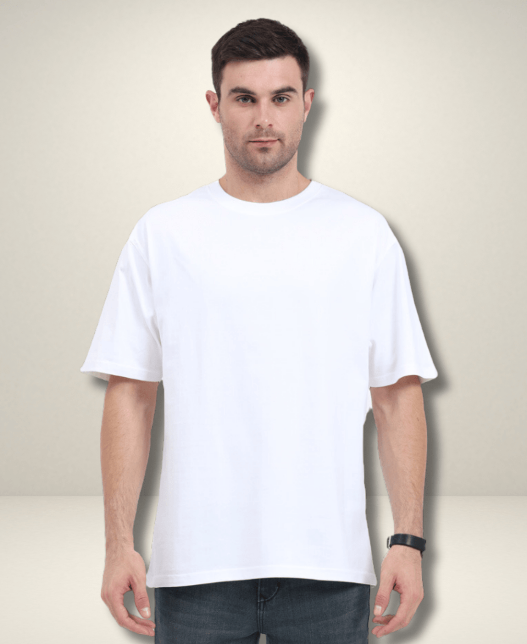 Eagle Squat Unisex Oversized Premium Cotton White T-Shirt - Eagle Squat