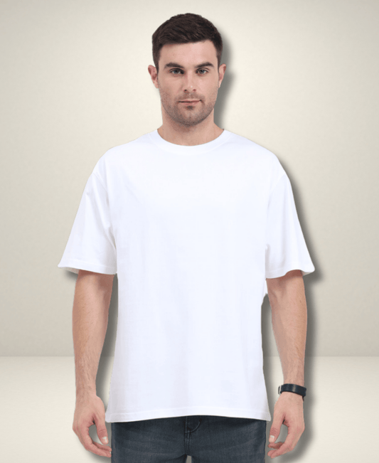 Eagle Squat Unisex Oversized Premium Cotton White T-Shirt - Eagle Squat