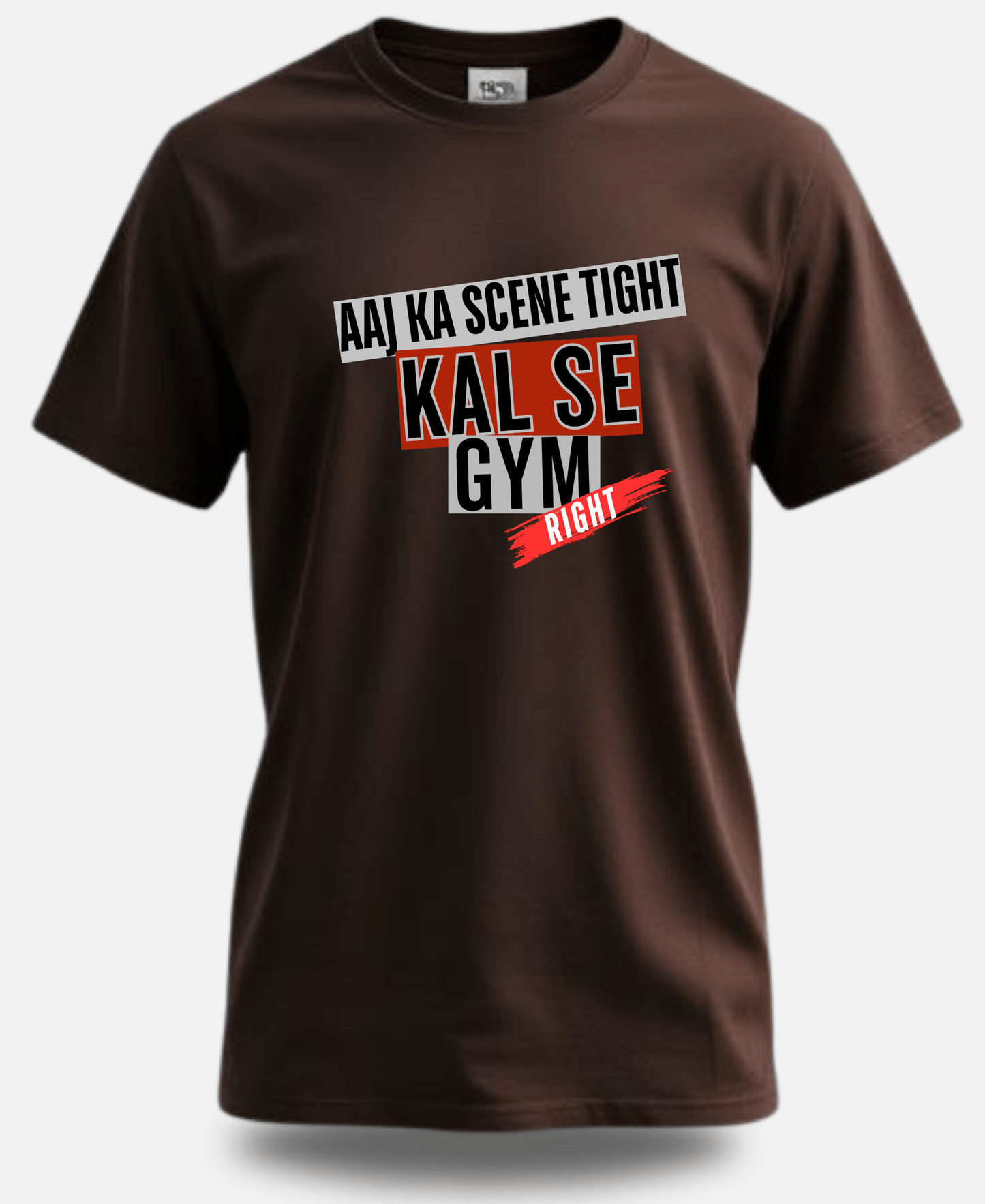 EagleSquat - Aaj Ka Scene Tight, Kal Se Gym Right - Bold & Stylish Tee! - Eagle Squat
