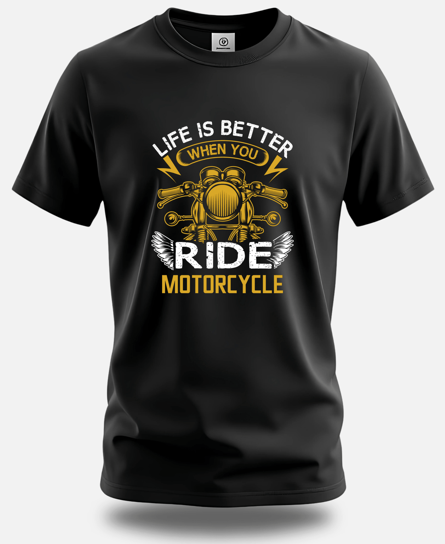 Life is Better with a Motorcycle – Biker T-Shirt by Eagle Squat - Eagle Squat