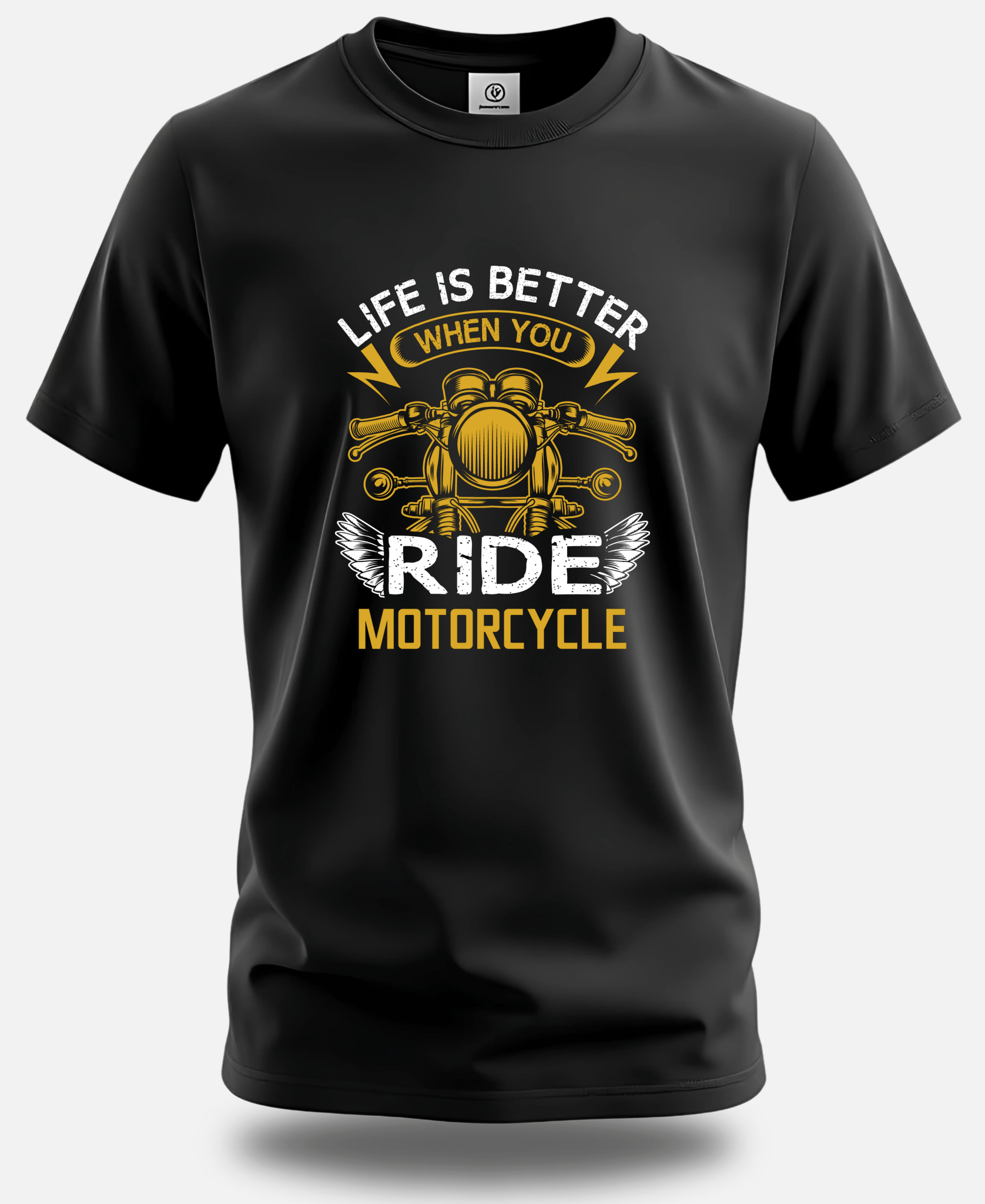 Life is Better with a Motorcycle – Biker T-Shirt by Eagle Squat - Eagle Squat