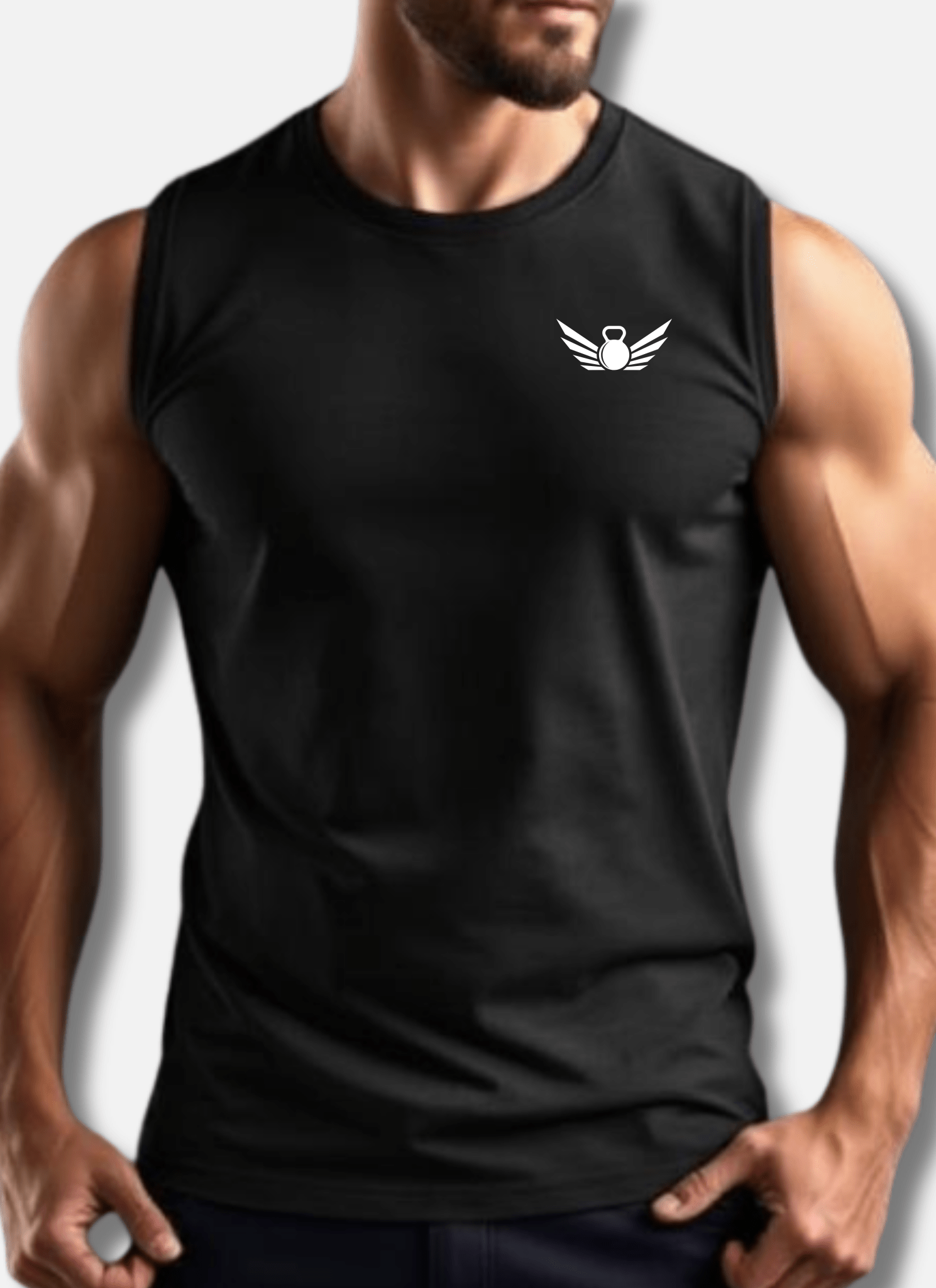 Men's Sleeveless T-Shirt - Eagle Squat