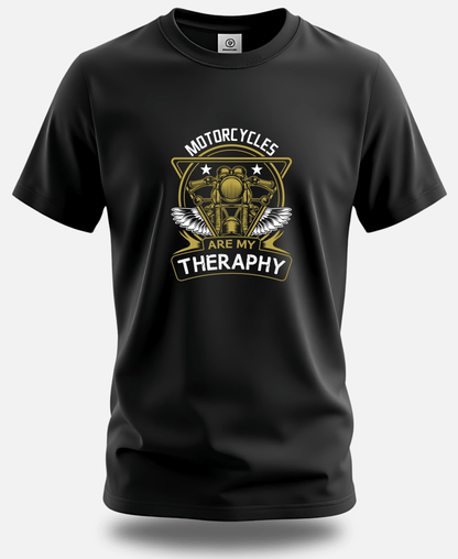 Motorcycle Is My Therapy – Ride & Rev T-Shirt by Eagle Squat - Eagle Squat