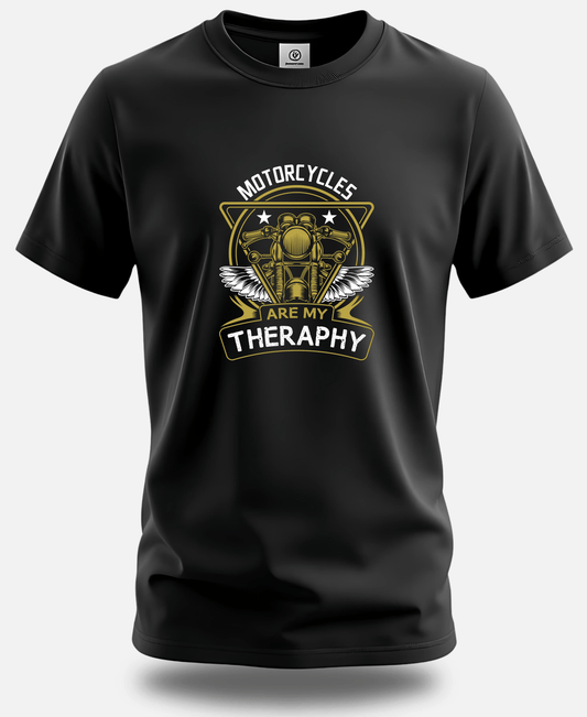 Motorcycle Is My Therapy – Ride & Rev T-Shirt by Eagle Squat - Eagle Squat