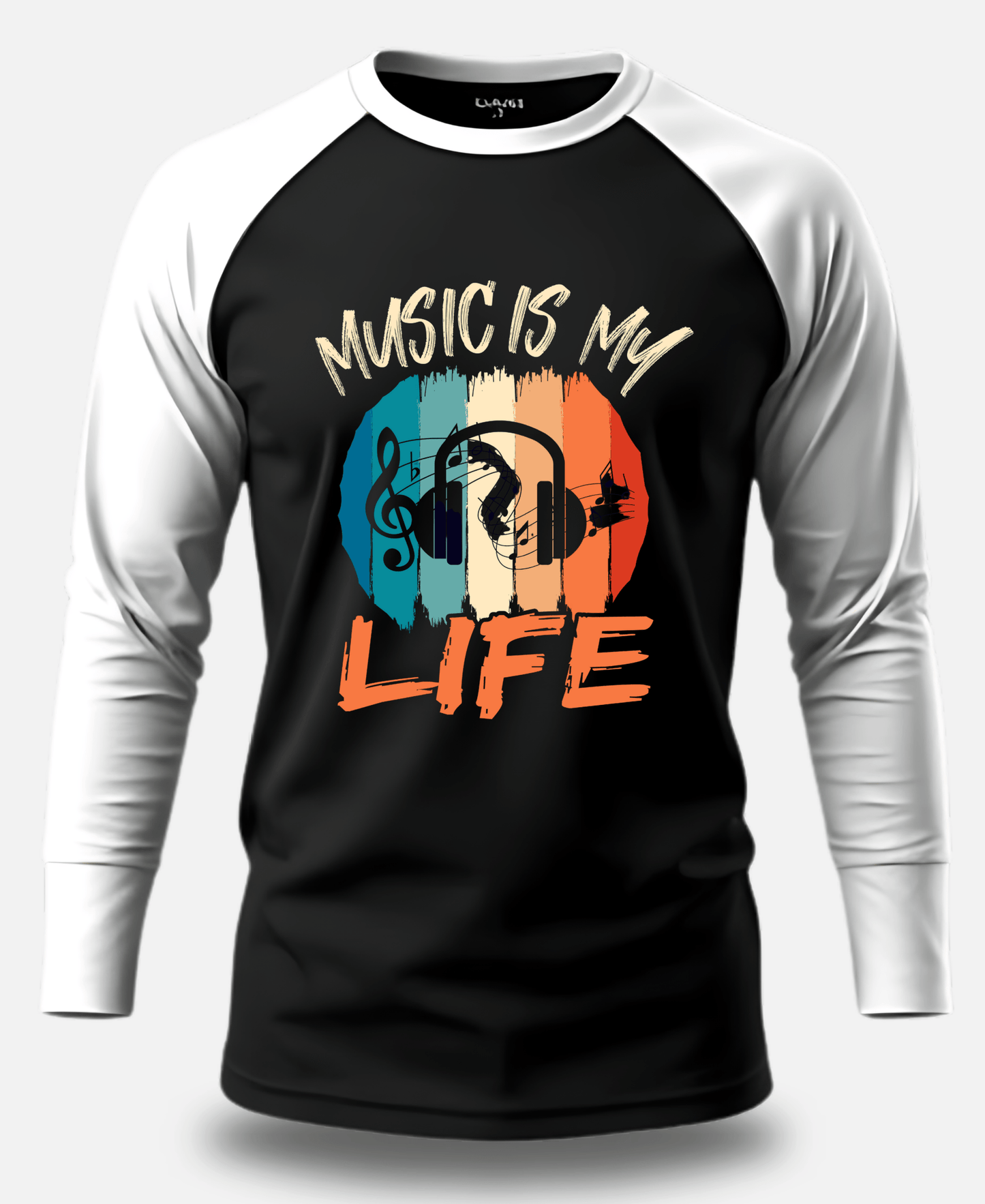 Music Is My Life – Artistic Raglan T-Shirt | Eagle Squat - Eagle Squat