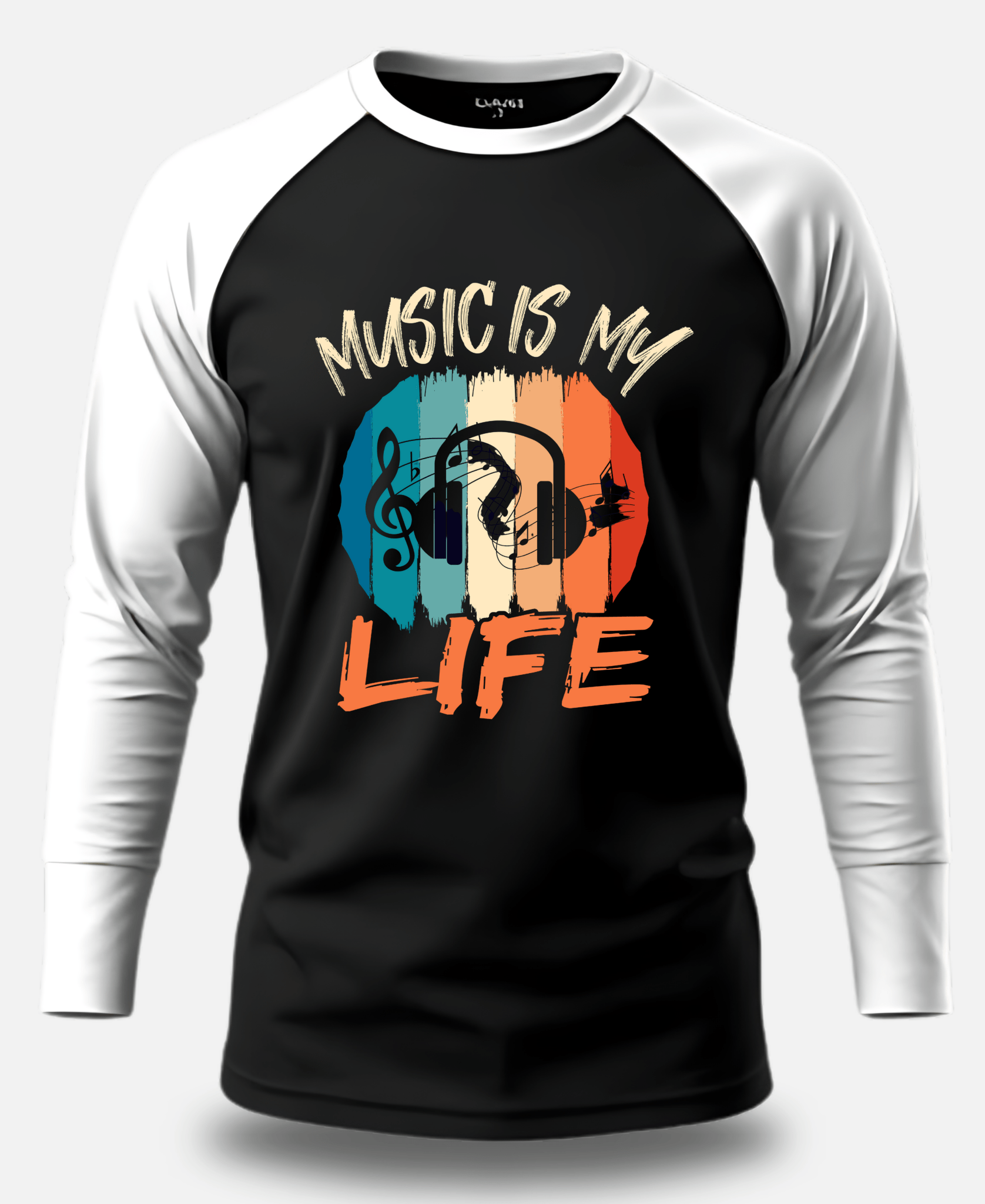 Music Is My Life – Artistic Raglan T-Shirt | Eagle Squat - Eagle Squat