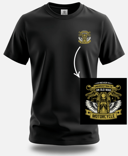 Old Man, Bold Rider – Legendary Biker T-Shirt by Eagle Squa - Eagle Squat