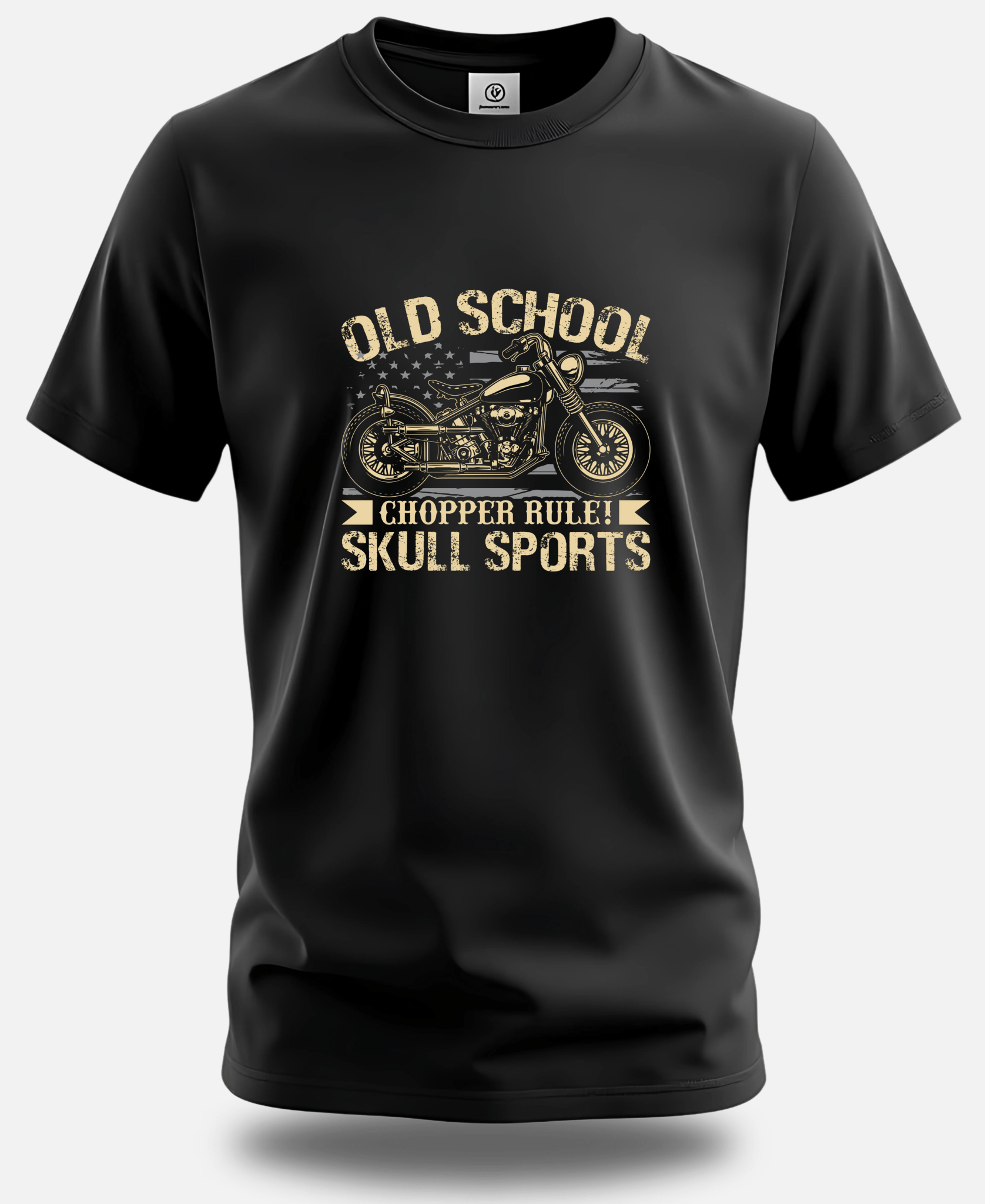Old School Rider – Classic Biker T-Shirt by Eagle Squat - Eagle Squat
