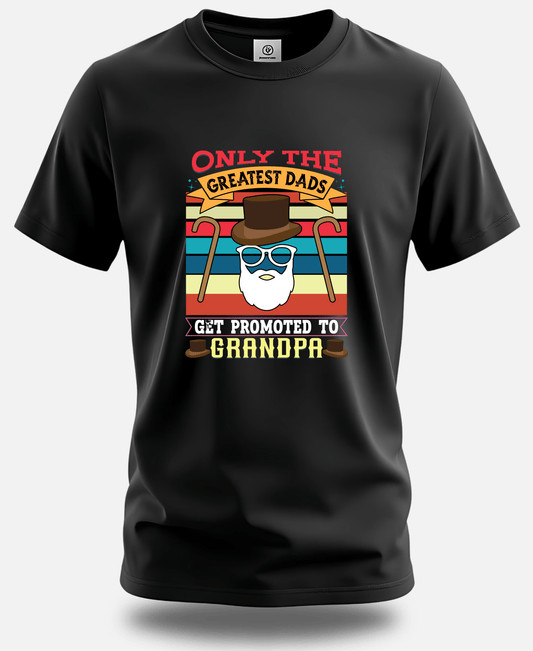 Only the Greatest Dads Get Promoted to Grandpa – Retro Style Tee - Eagle Squat