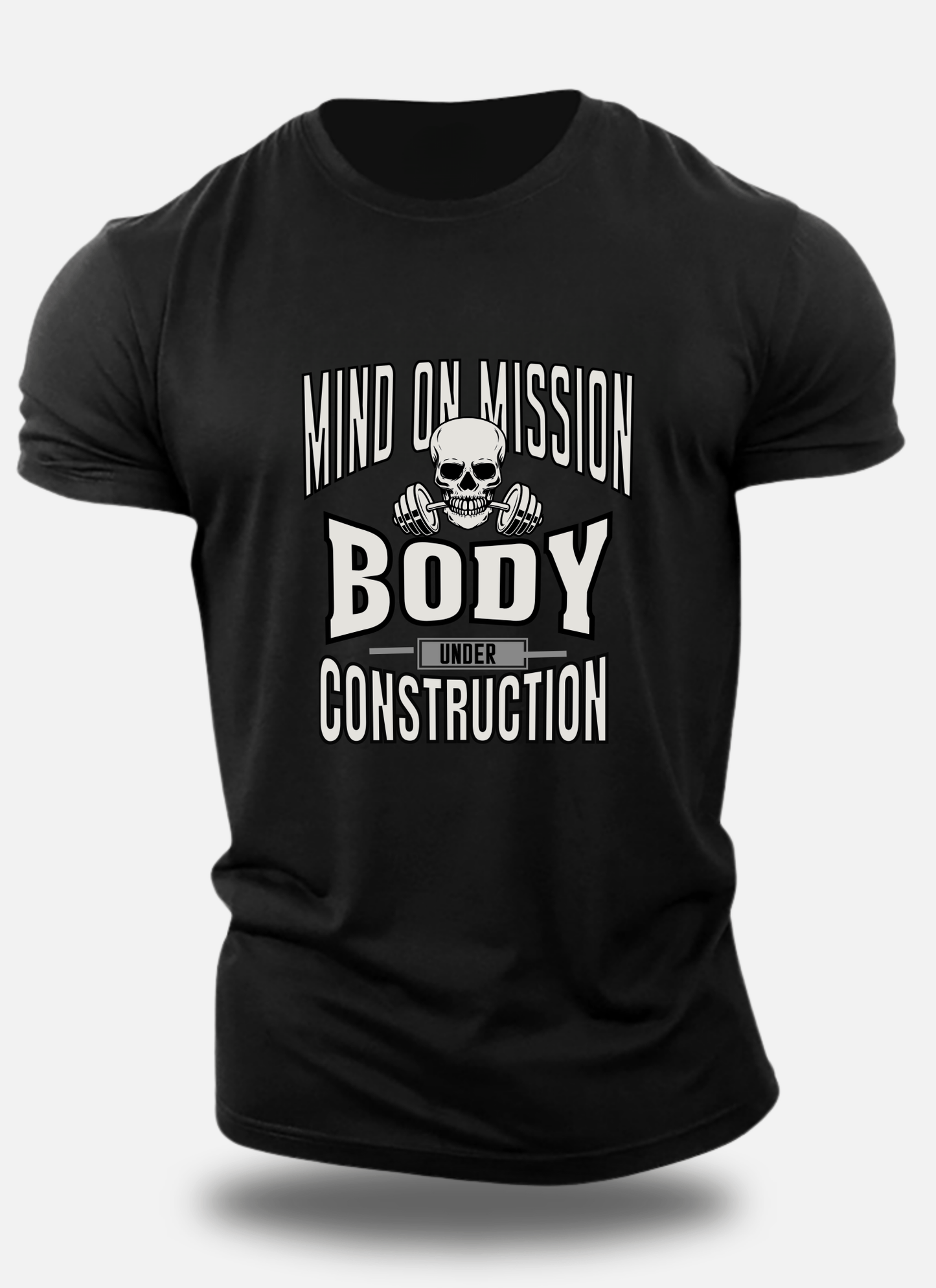 Regular Classic Cotton Body Under Construction Eagle Squat Tee - Eagle Squat