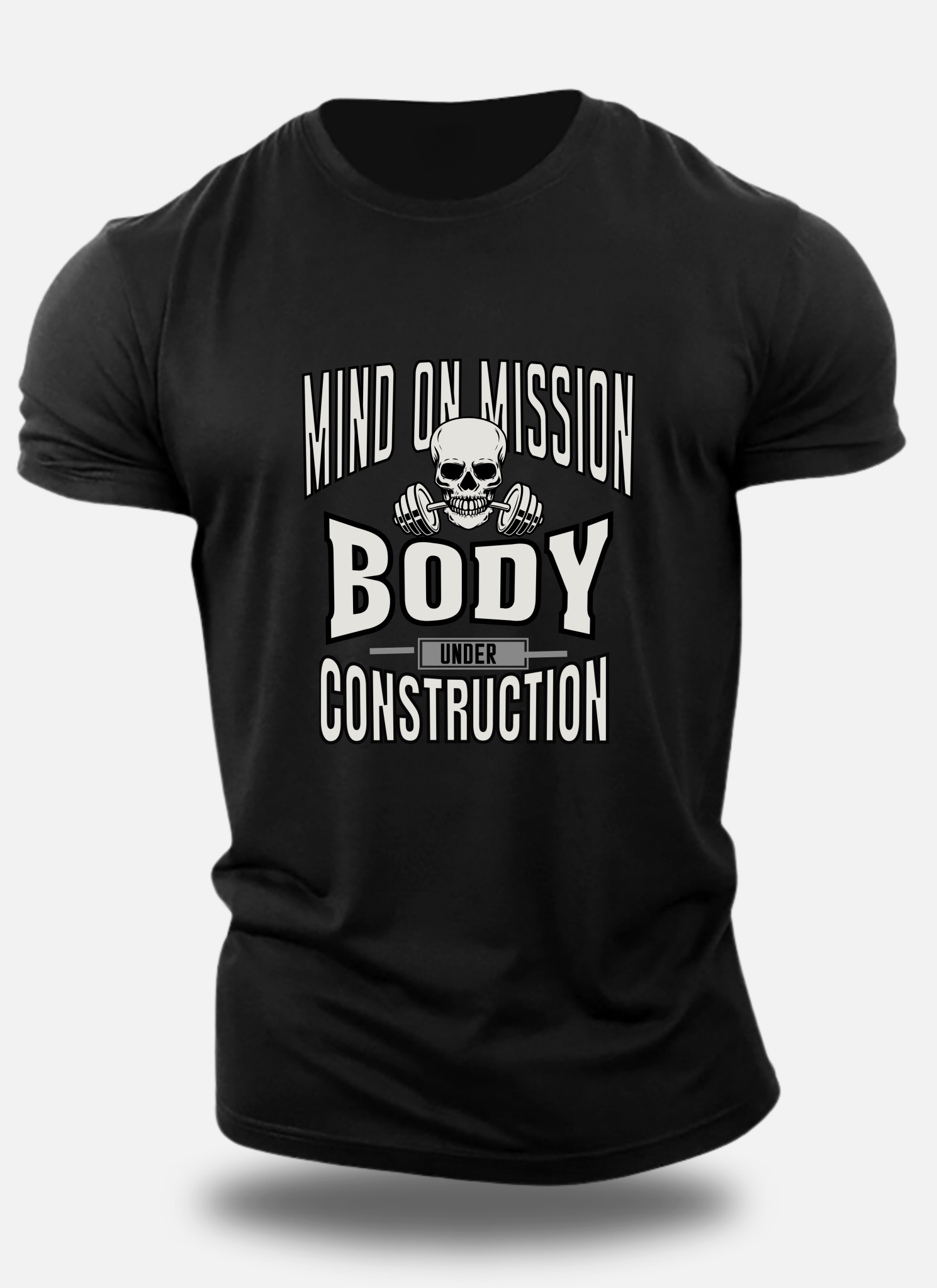 Regular Classic Cotton Body Under Construction Eagle Squat Tee - Eagle Squat