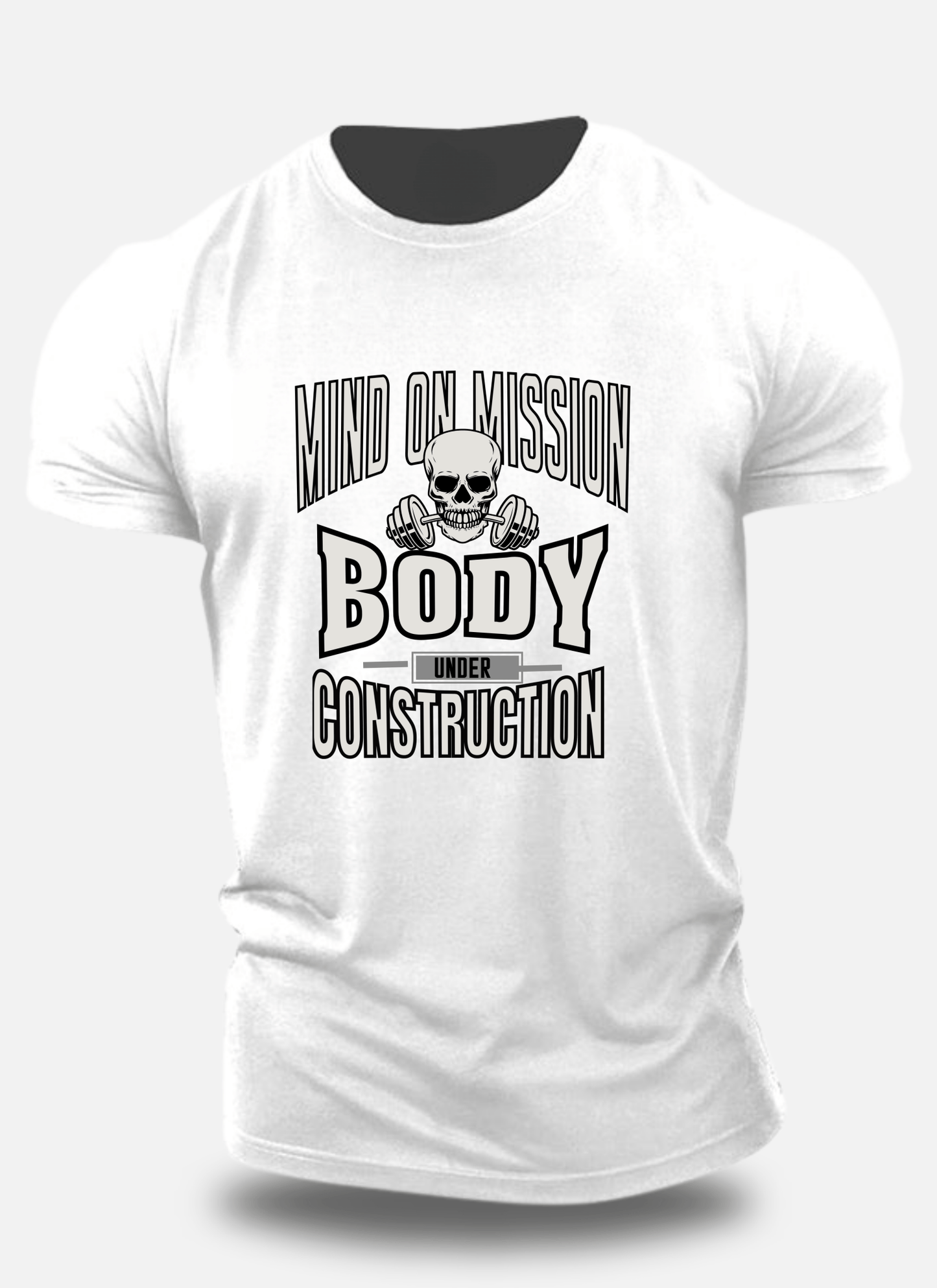 Regular Classic Cotton Body Under Construction Eagle Squat Tee - Eagle Squat