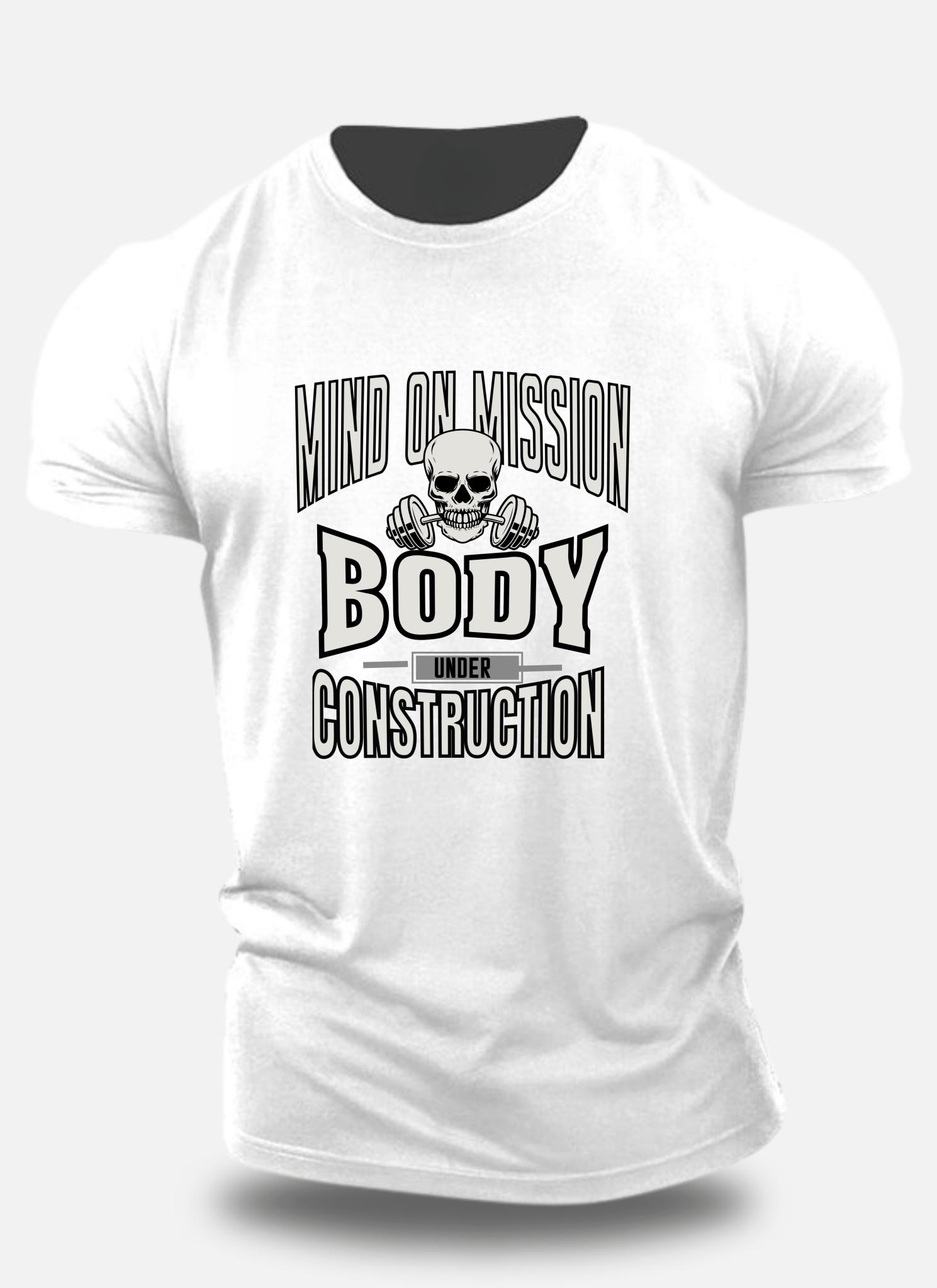 Regular Classic Cotton Body Under Construction Eagle Squat Tee - Eagle Squat