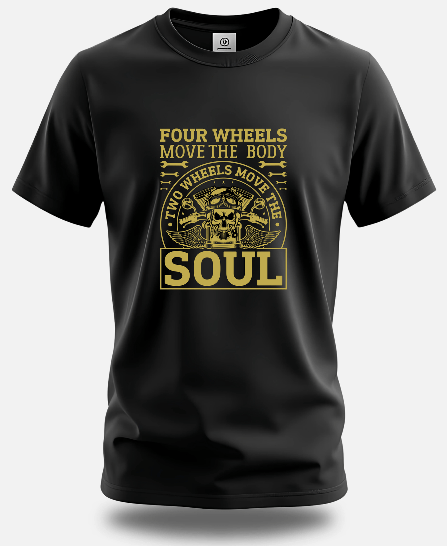 Ride Fast, Live Free – Eagle Squat Biker T-Shirt - Eagle Squat
