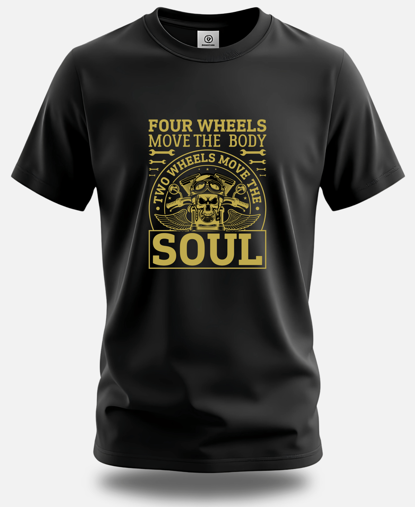 Ride Fast, Live Free – Eagle Squat Biker T-Shirt - Eagle Squat