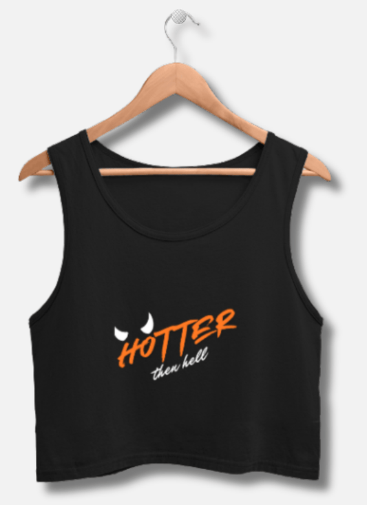 Soft Cotton Fitness Crop Tank - Eagle Squat