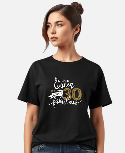 This Queen Turns 25 in Style | Fabulous Birthday Tee - Eagle Squat